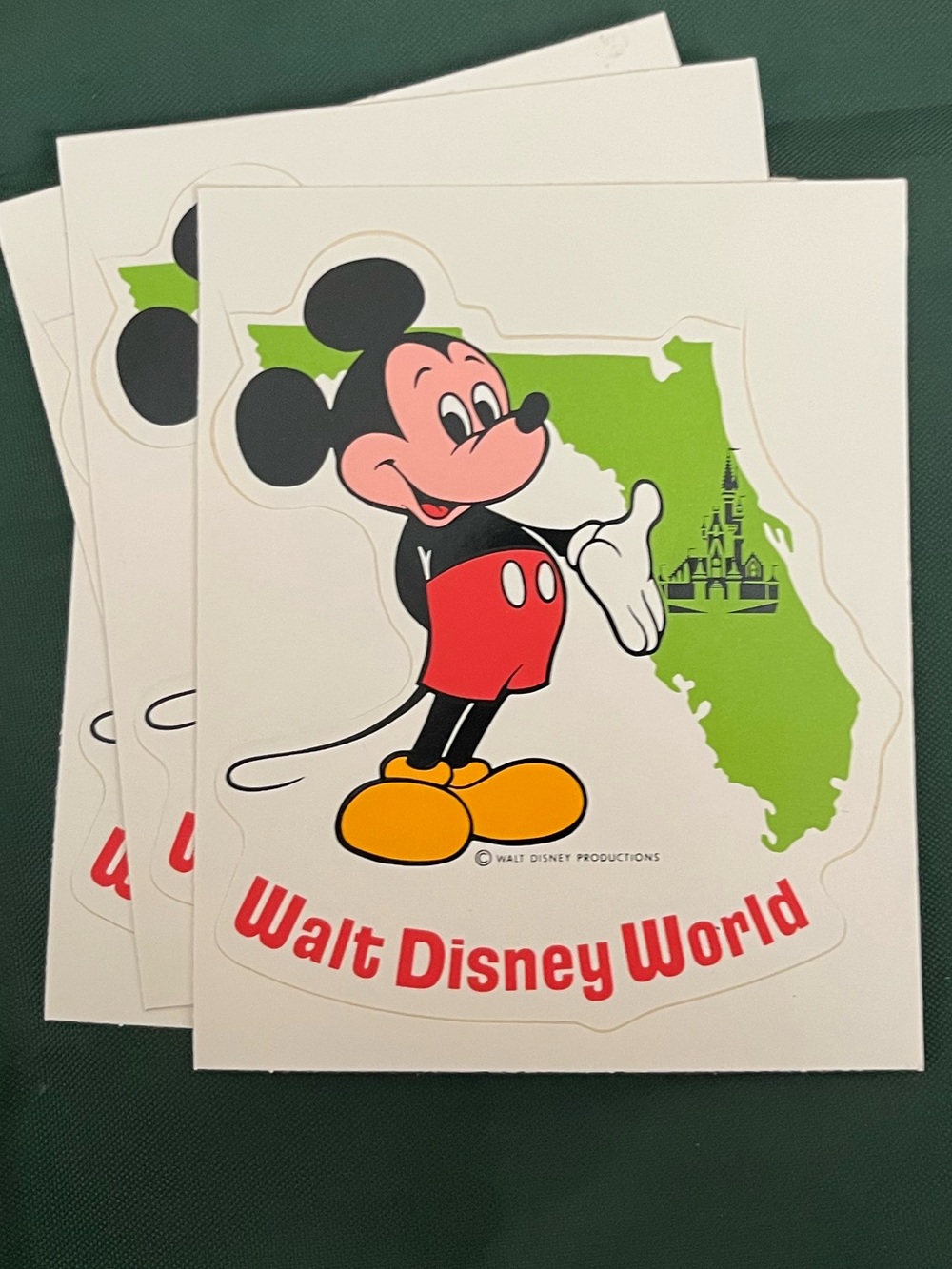 4 Walt Disney World stickers